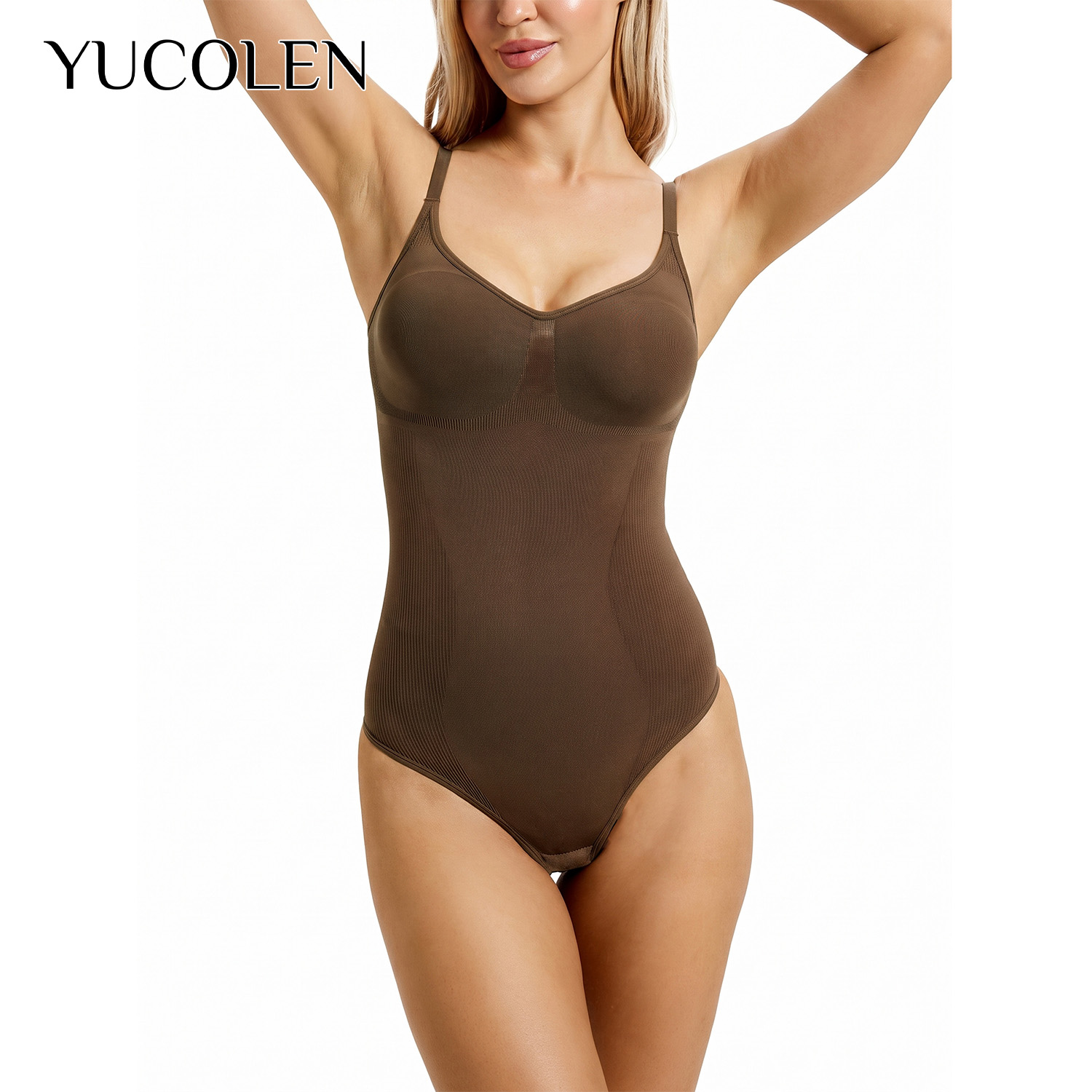 YUCOLEN Body feminino com deco - Shapewear Bodysuit Firm avaliação e preço