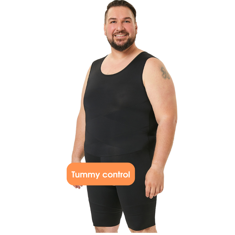 Body Modelador Masculino: Comp - Shapewear Bodysuit Firm avaliação e preço